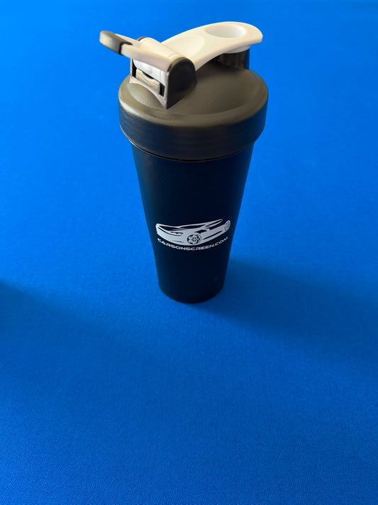 Cars On Screen Water Bottle - Black