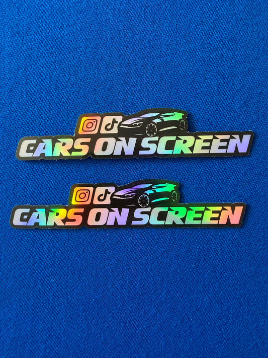 Cars On Screen Window Stickers