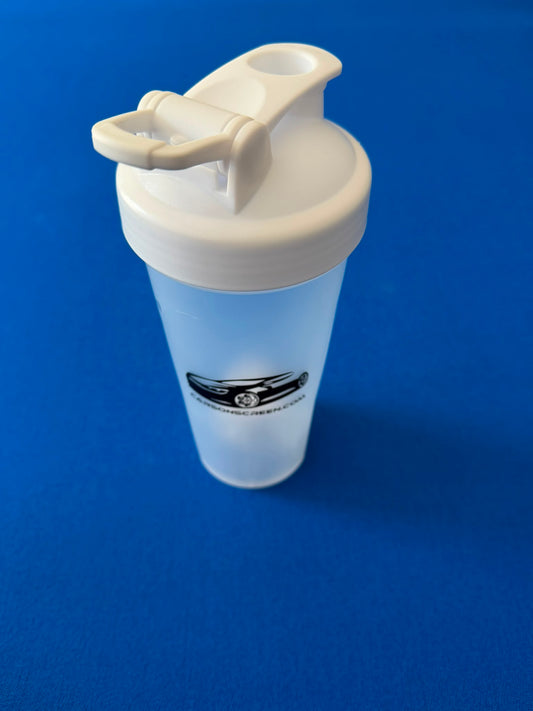 Cars On Screen Water Bottle - White