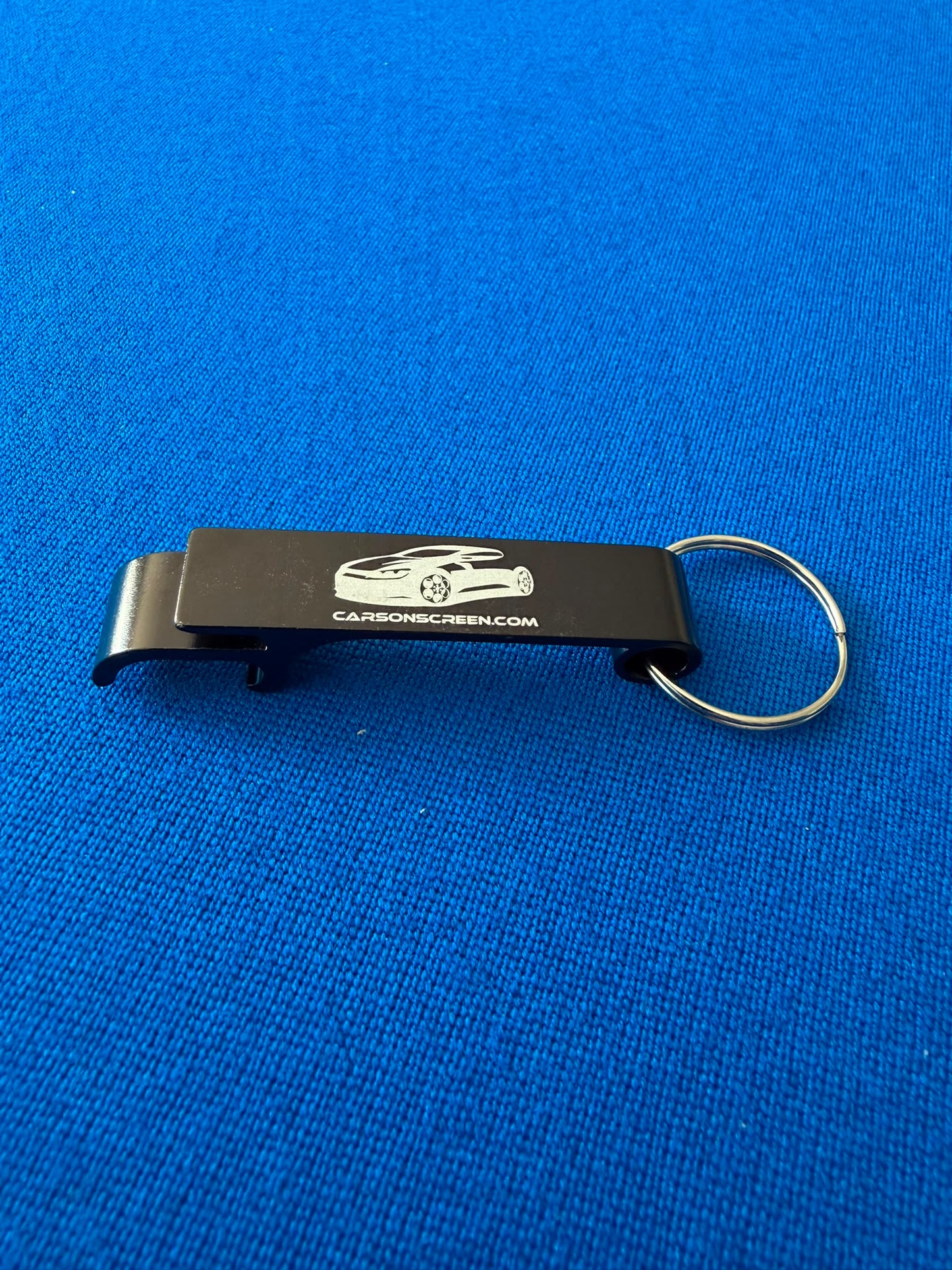 Cars On Screen bottle opener keyring - Black